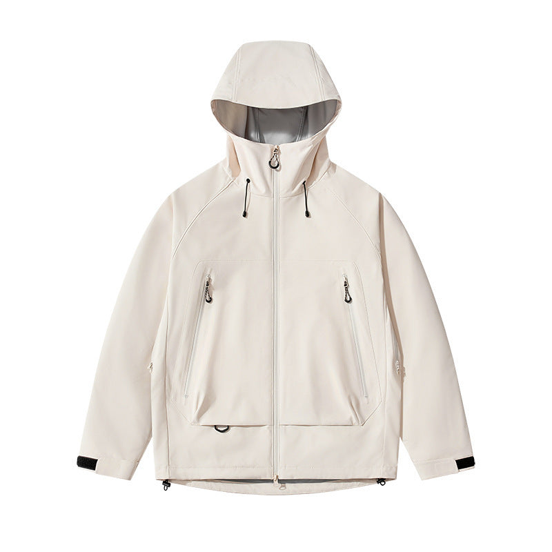 Herr Technical Insulating Softshelljacka med Huva och Fleece Inre Krage