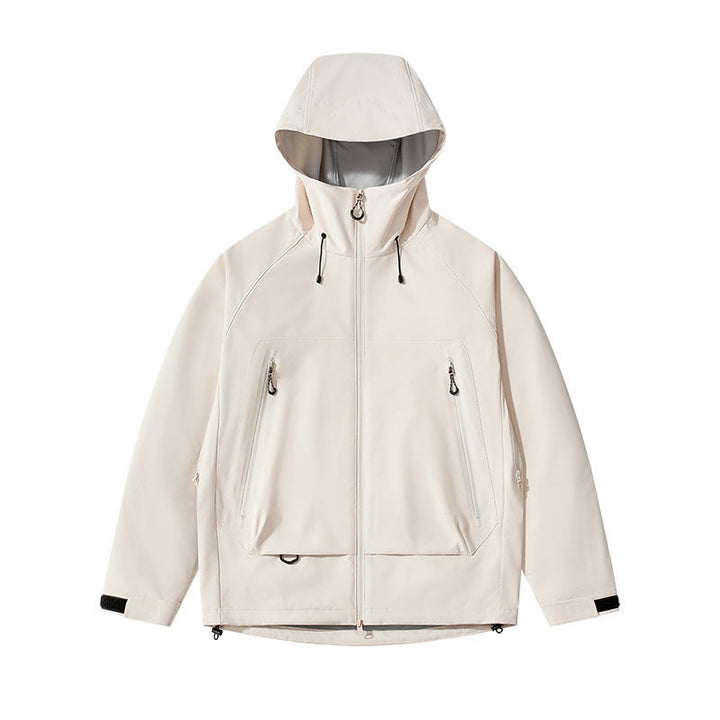 Herr Technical Insulating Softshelljacka med Huva och Fleece Inre Krage
