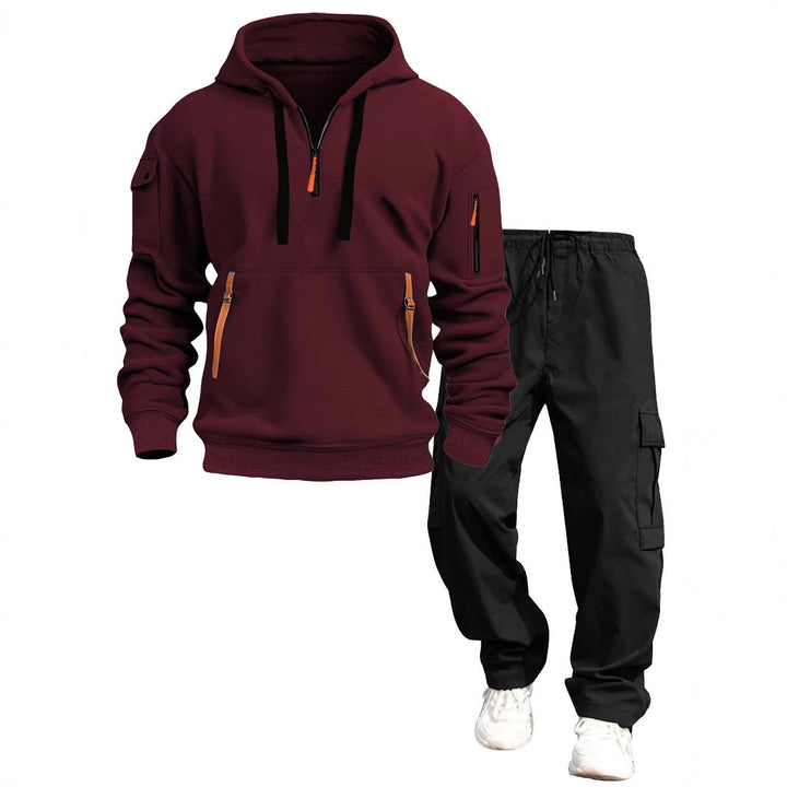 Herr Ledig Luvtröja och Jogging Byxor