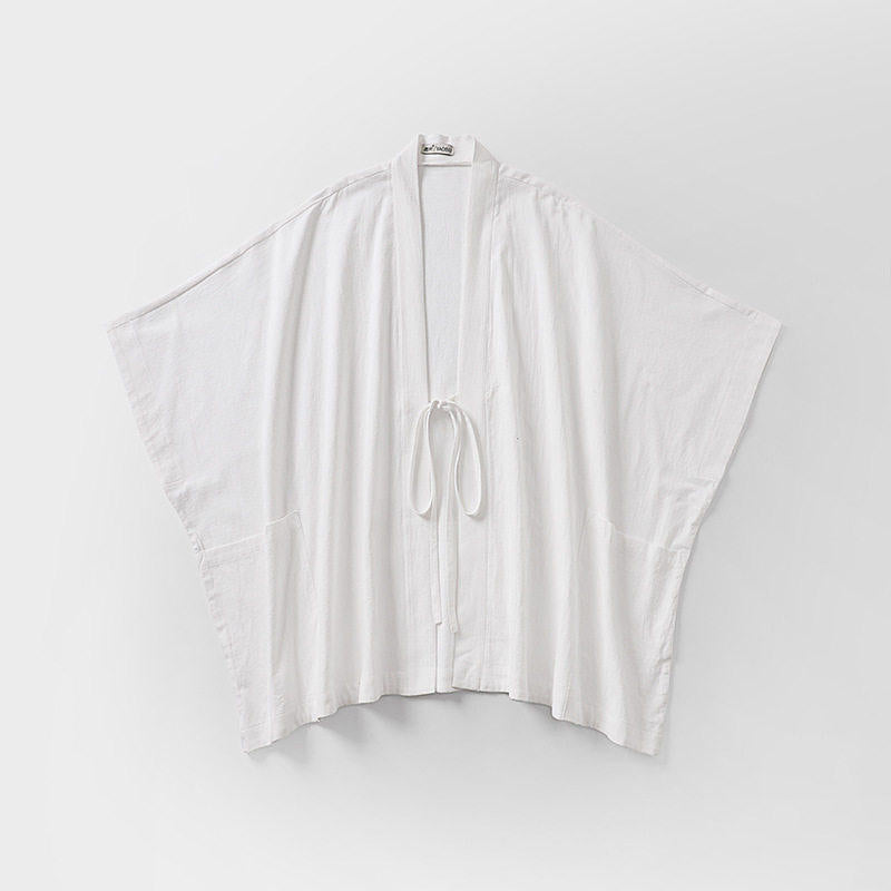 Dam oversize Kimono kofta med knytband och sidofickor