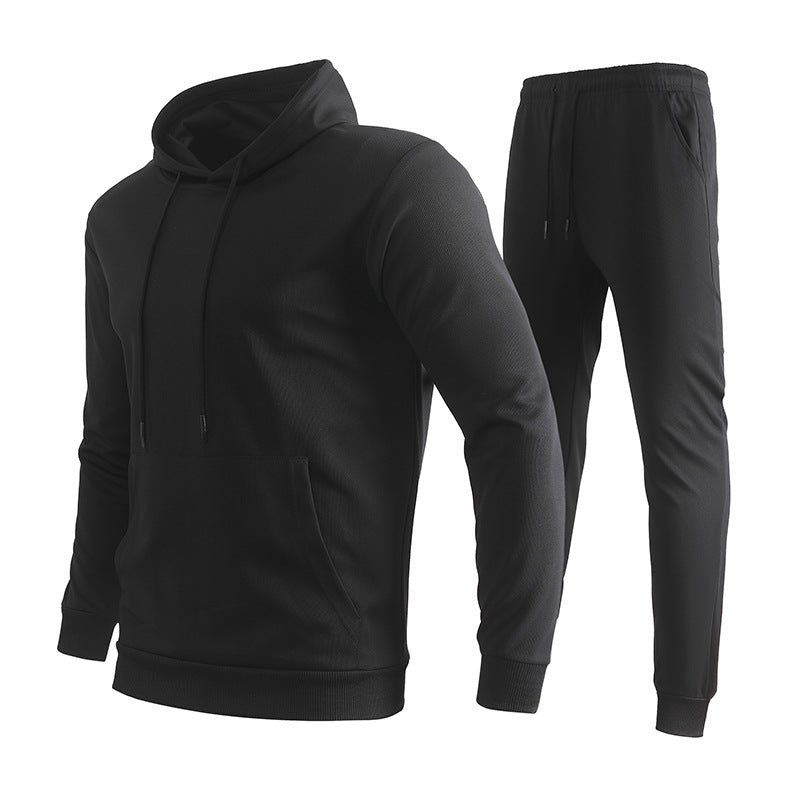 Herr Performance Luvtröja och Joggingbyxor Set Gjord av Andningsbar Funktionell Fabric