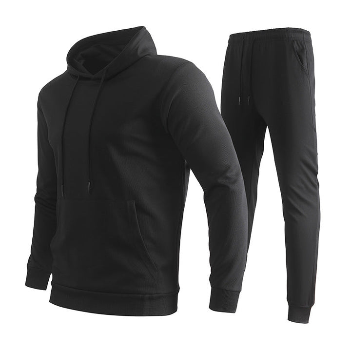 Herr Performance Luvtröja och Joggingbyxor Set Gjord av Andningsbar Funktionell Fabric
