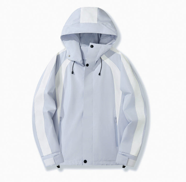 Dam Urban med huva Anorak med kontrasterande Panels, Mesh foder &amp; justerbar fåll