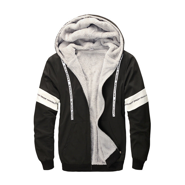 Herr Bekväm Fleece Luvtröja