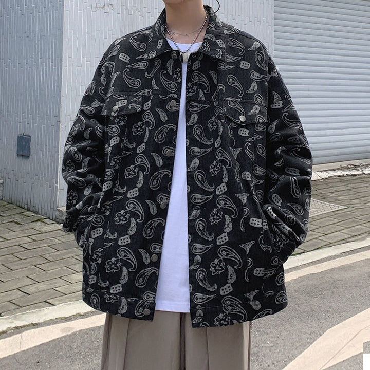 Herr Ledig Pullover Jacka med Unique Mönster