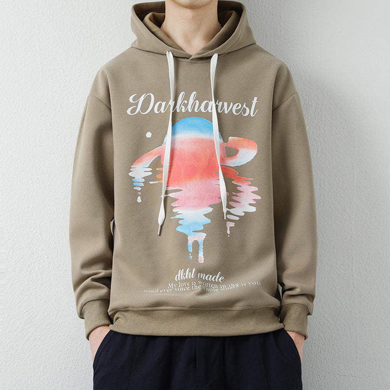 Herr Modern Luvtröja med Creative Graphic Tryck
