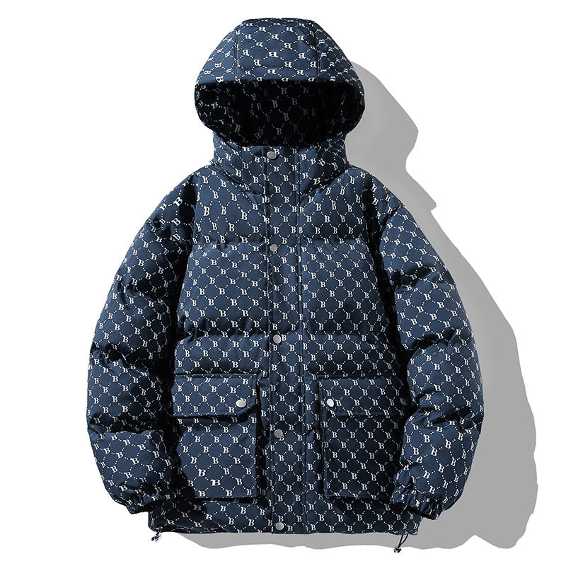 Herr Vadderad Parka med Termisk Isolering Vattenavvisande Surface och Multifunctional Fickor