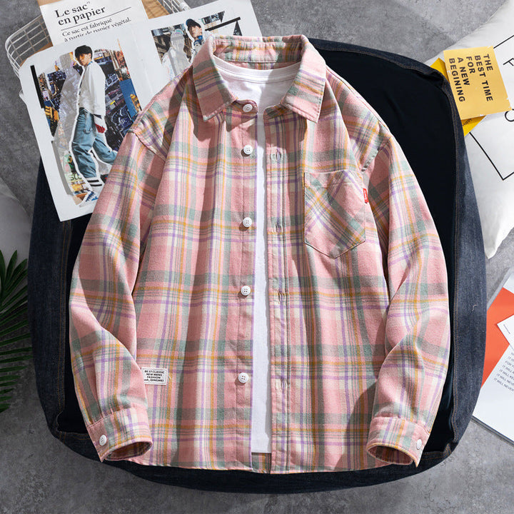 Dam Avslappnad och Modern Flannel Skjortjacka