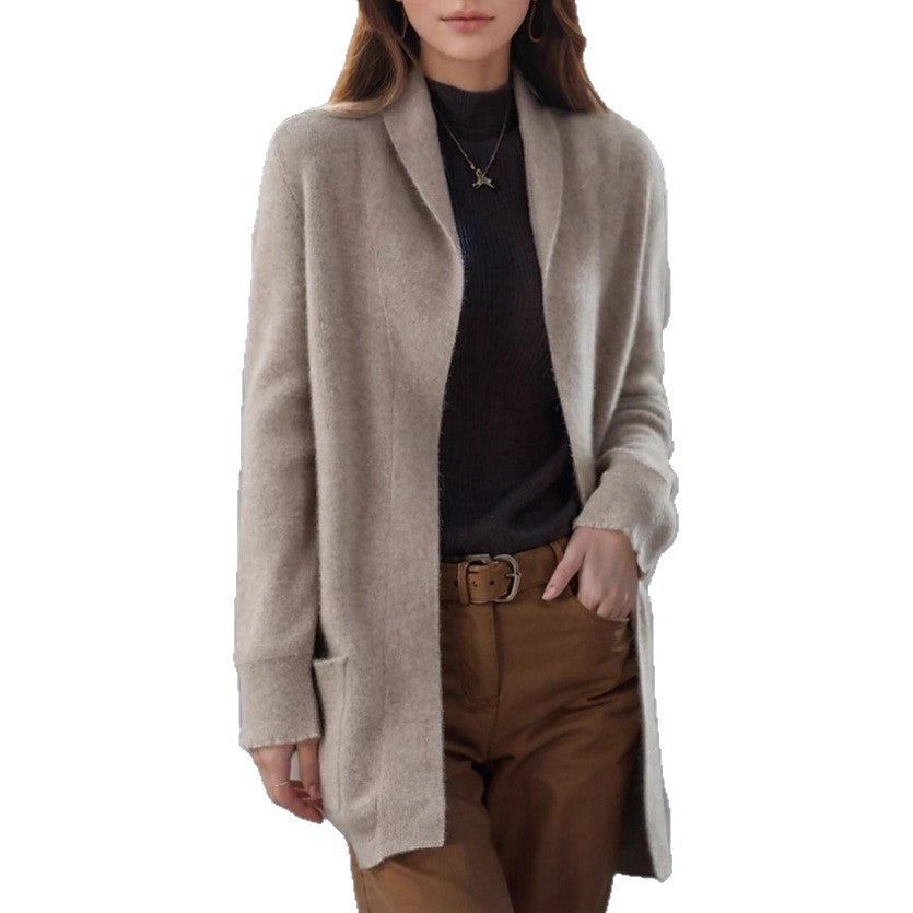 Dam Elegant och Bekväm Stickad Blazer