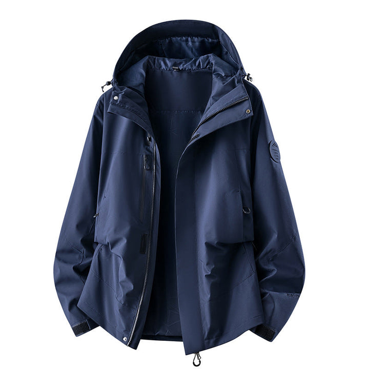 Dam Teknisk Three-Layer Softshell Regnjacka med Taped Sömmar och Multifunctional Fickor