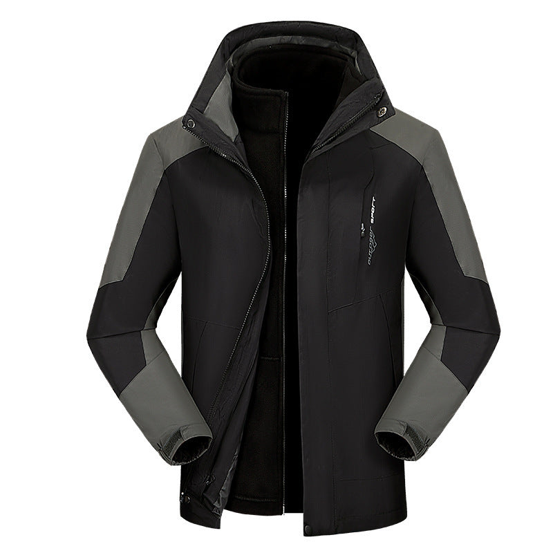 Dam Three-Piece Softshell funktionsjacka med avtagbar fleece inner lagerplagg
