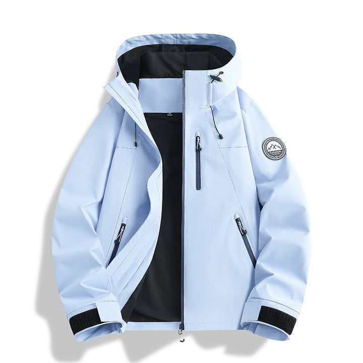 Herr Three-Piece Softshell Frilufts Jacka med Avtagbar Fleecefoder och Huva