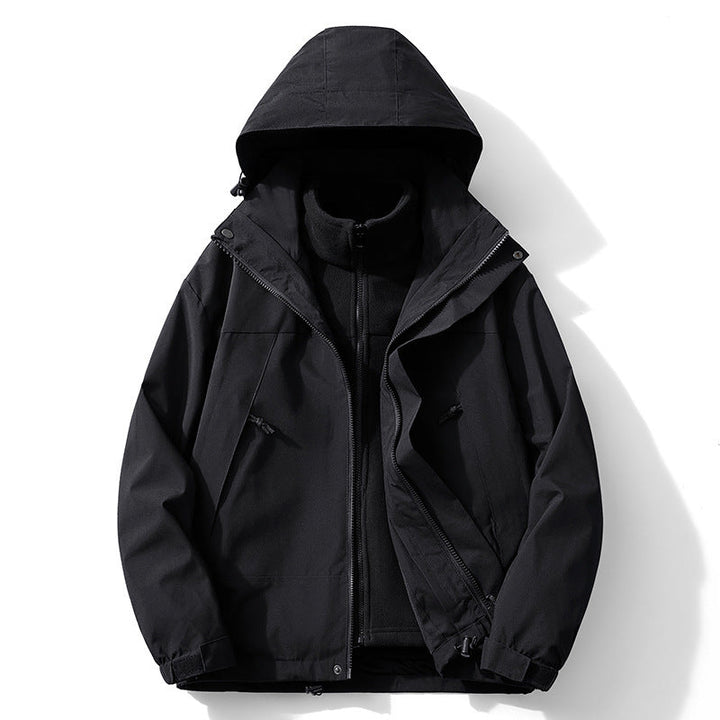 Dam två-layer softshell utomhusjacka med removable fleece inner layer