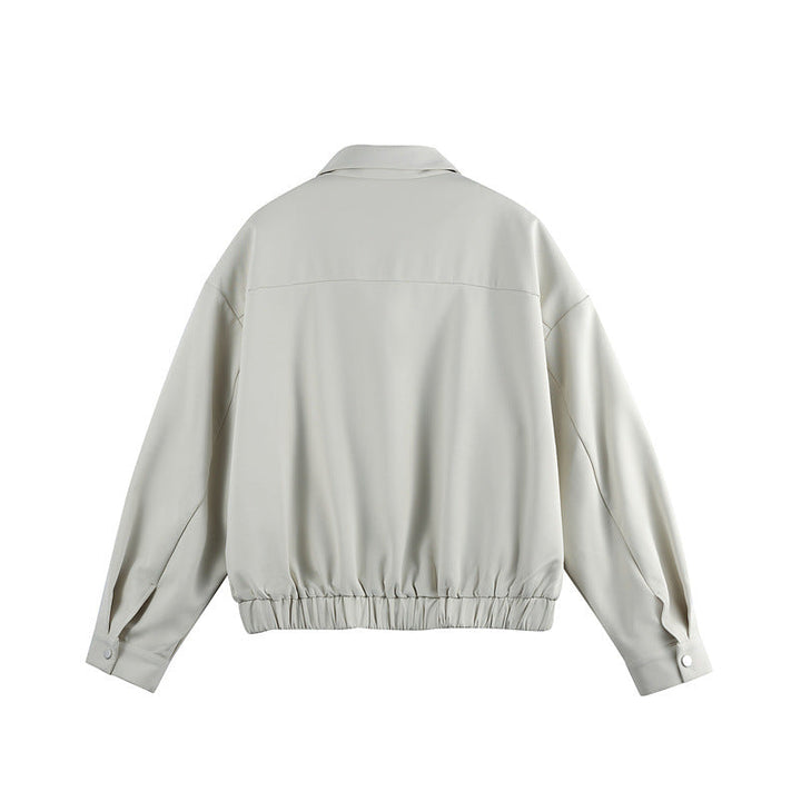 Unisex Lätt Blouson med Slagkrage, Hidden Dragkedja och Elastic Fåll