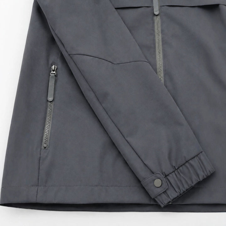 Dam lätt med huva Windbreaker med vattenavvisande Coating, dragkedja och Elastic fåll