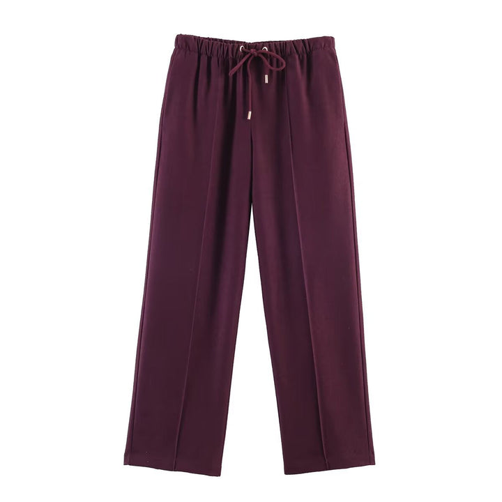 Dam Kort Blouson Jacka i Velour Look med Skjortkrage, Elastic Fåll och Sidofickor