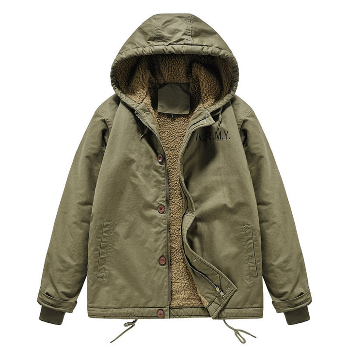 Herr Praktisk Teddy Fleece Jacka