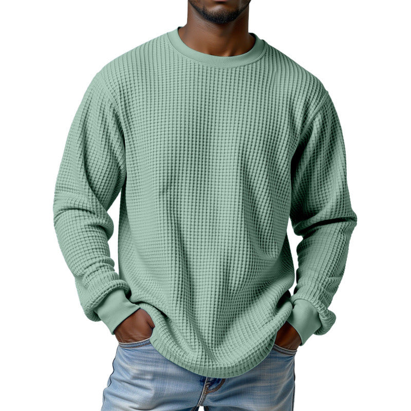 Herr Urban Pullover med Waffle Structure