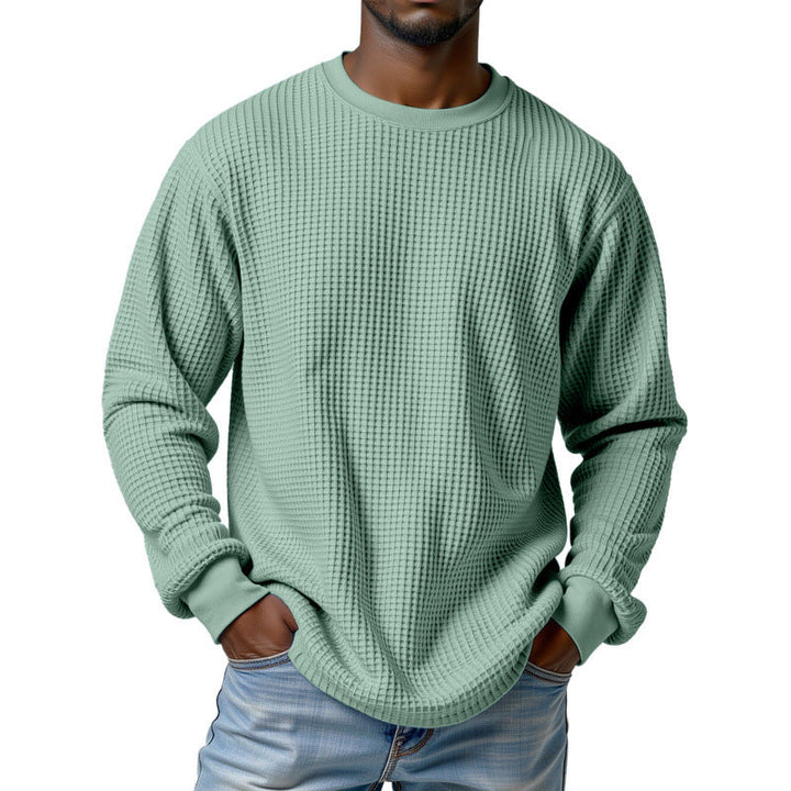 Herr Urban Pullover med Waffle Structure