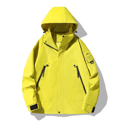Dam vattenavvisande softshell funktionsjacka med justerbar huva, vindtät membrane och diagonal zip fickor