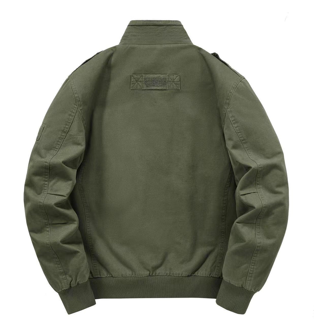 Herr Insulated Fält Blouson med Full Teddy Fleecefoder, Dold Zip Fram och Utility Fickor