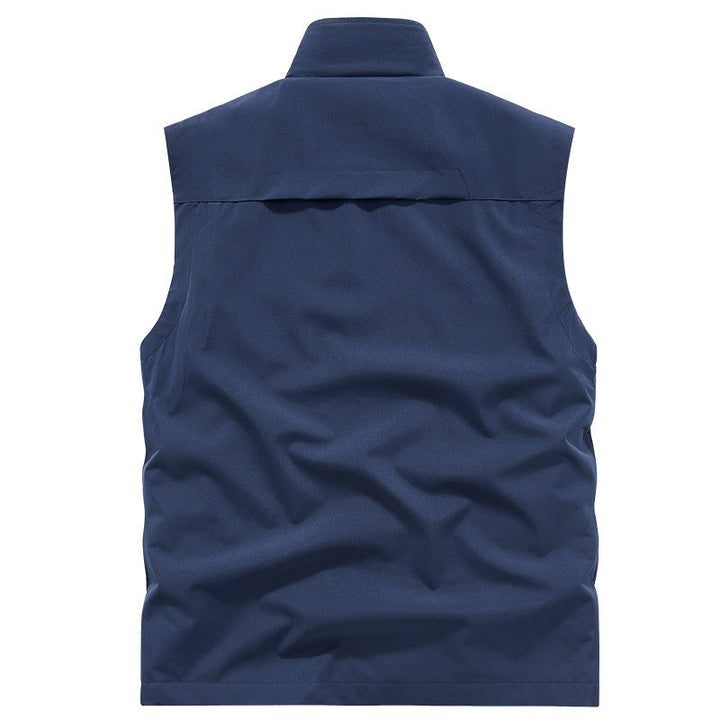 Herr Lätt Utomhus Utility Väst med Mesh Foder, Wind-Resistant Microfiber och Säker Dragkedjefickor
