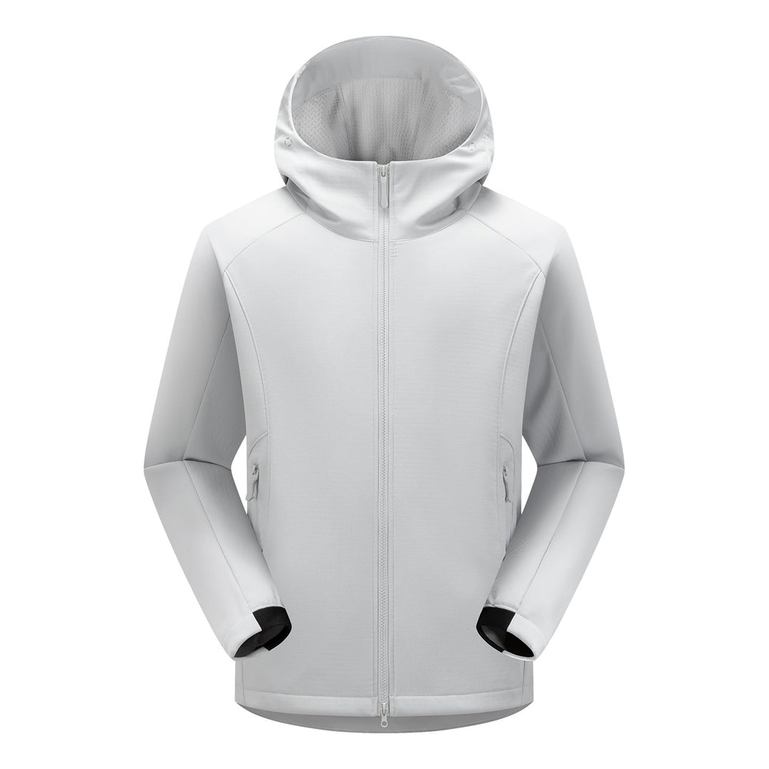 Herr Softshell Frilufts Jacka med Huva, Vindtät Membran och Ergonomisk Skärning