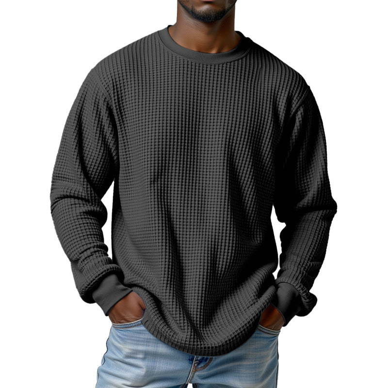 Herr Urban Pullover med Waffle Structure
