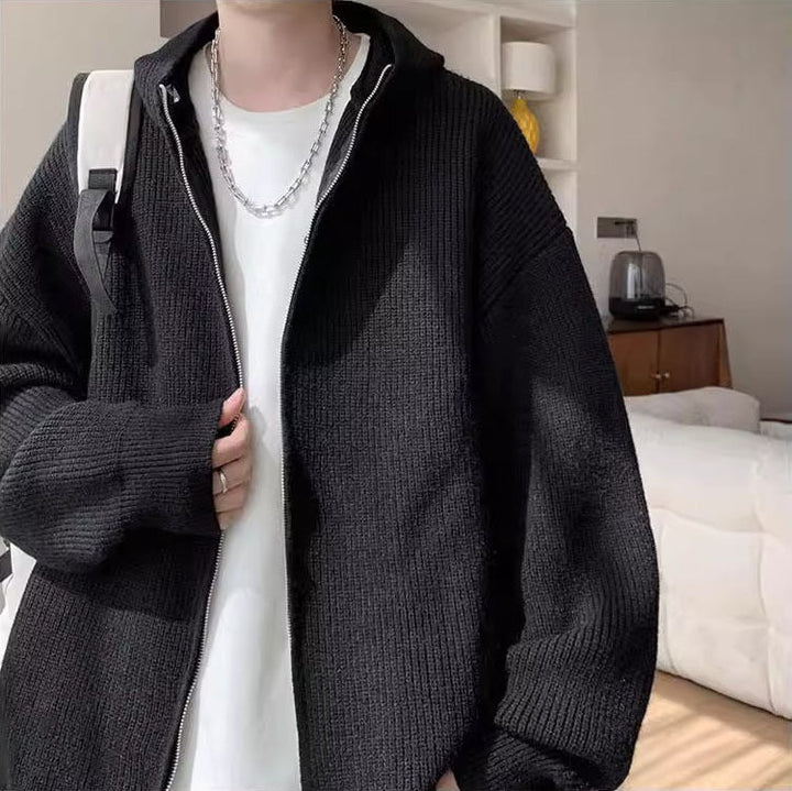 Herr Modern Luvtröja Cardigan med Dragkedja