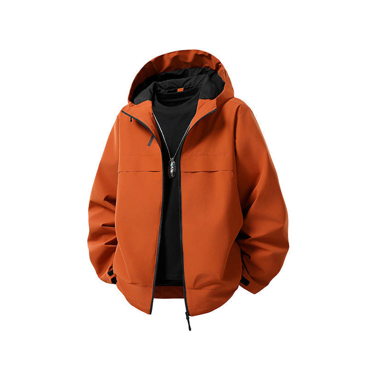 Herr Kapuzen-Softshelljacke med Teknisk Vindskydd, Two‑Way-Reißverschluss och Dolda Utility-Taschen