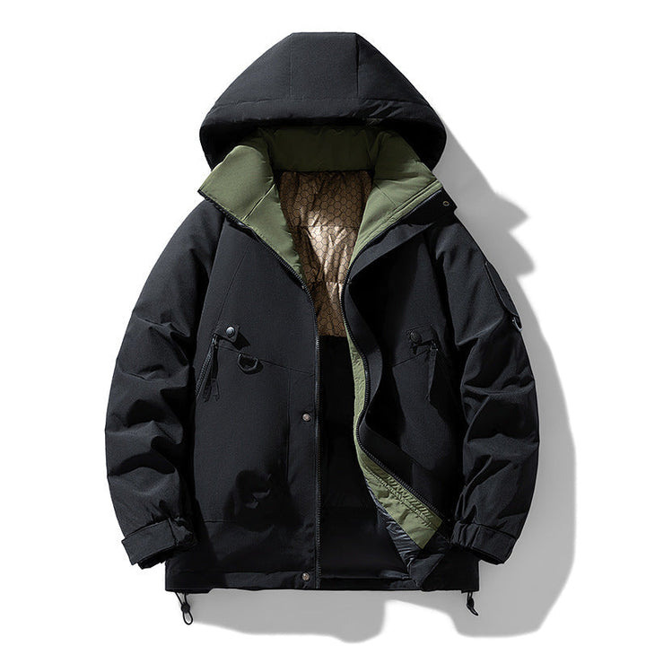 Herr Technical Urban Parka med Thermo Isolering och Multifunctional Fickor