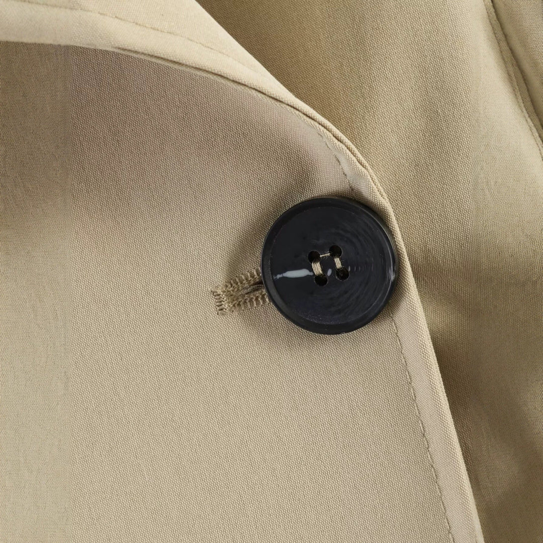 Dam Kort Trenchcoat i Boxig Skärning med Drawstring Waist och Oversize Muddar
