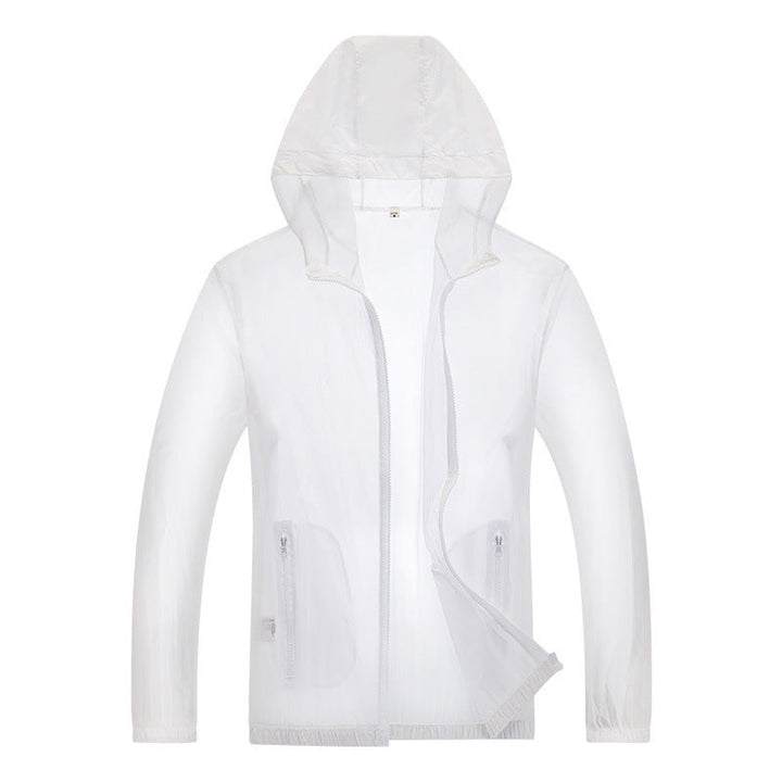 Herr ultralight regnjacka med justerbar huva utrymme och reflekterande elements