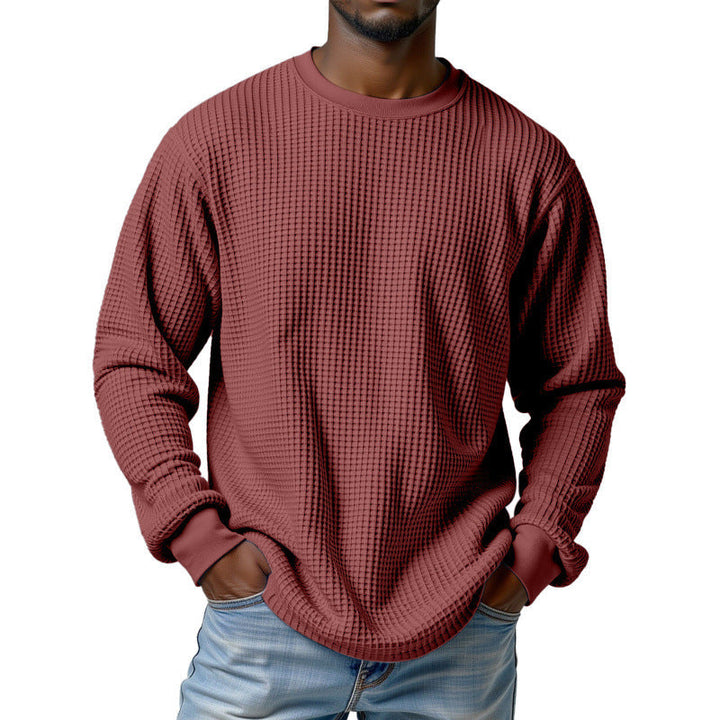 Herr Urban Pullover med Waffle Structure
