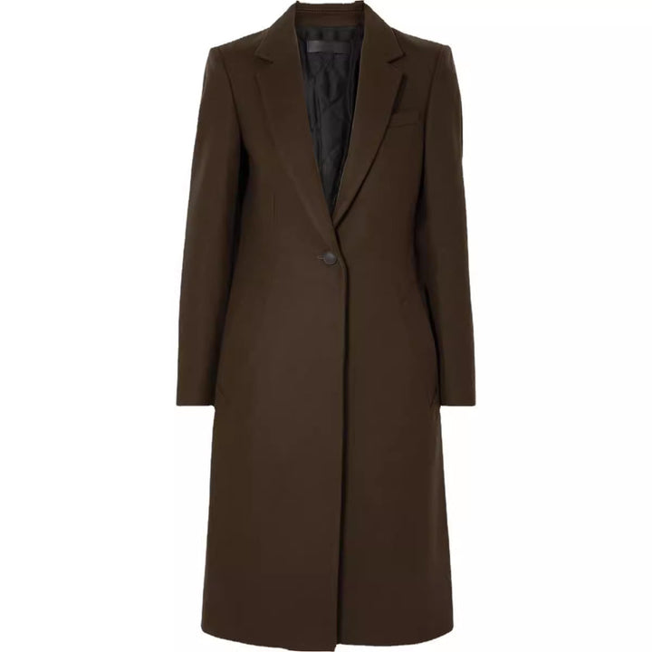 Dam lång kappa in sleek tailoring med narrow silhuett