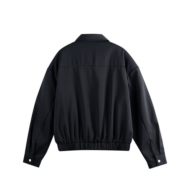 Unisex Lätt Blouson med Slagkrage, Hidden Dragkedja och Elastic Fåll