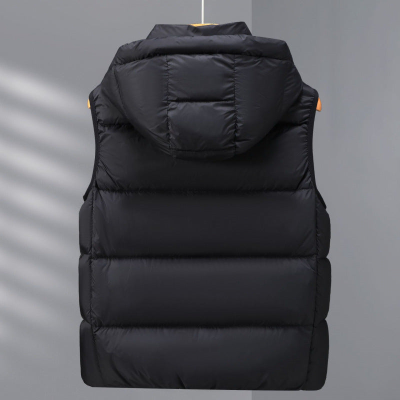 Dam Reversible Quiltad Väst med Huva