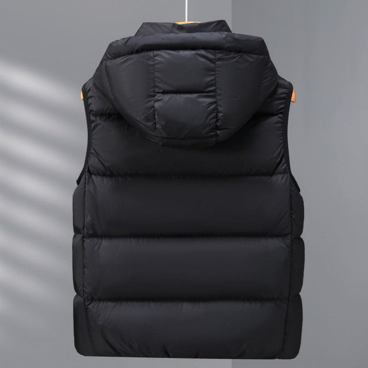 Dam Reversible Quiltad Väst med Huva
