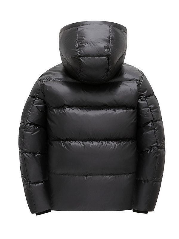 Herr Vadderad Termisk med Huva Quiltad Jacka med Reflective Insulation Inside