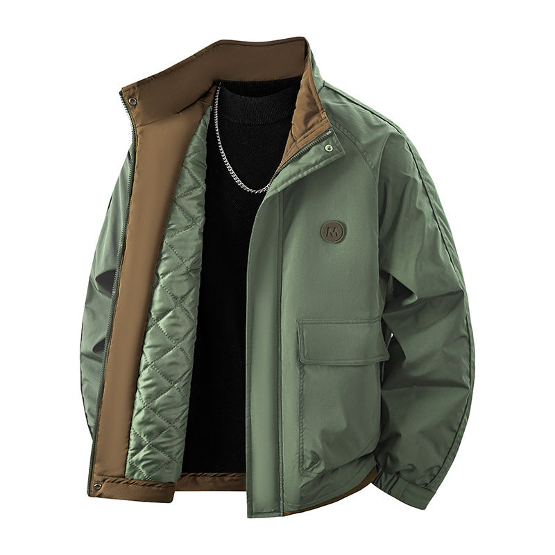 Herr funktion blouson med quiltad termo foder och fickor med lock