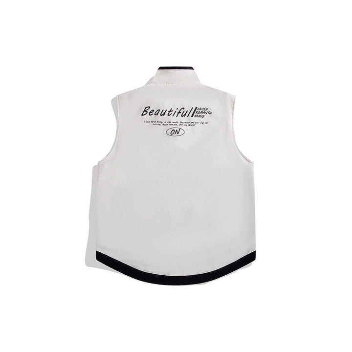 Herr Sleeveless Vind och Thermo Utility Väst med Silky Foder och Dold Tvåvägsdragkedja