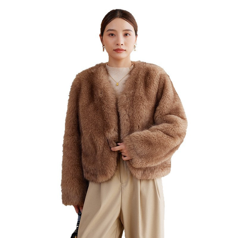Dam Eleganter Pälsjacka