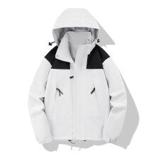 Unisex lätt Technical Softshell outdoorjacka med huva och Adjustable fåll