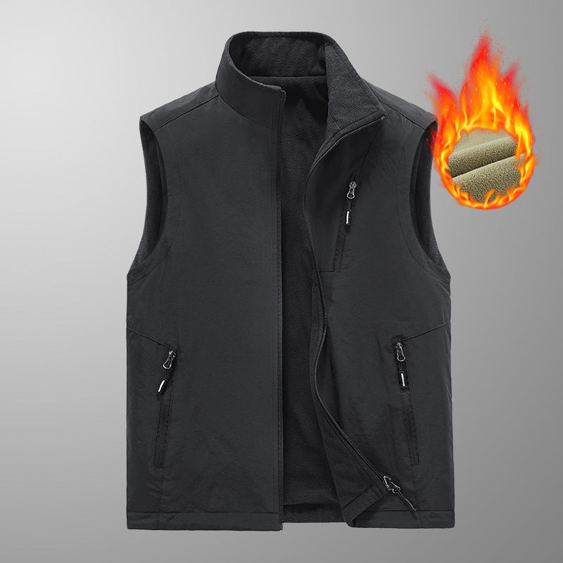 Herr Värmande Fleece Väst