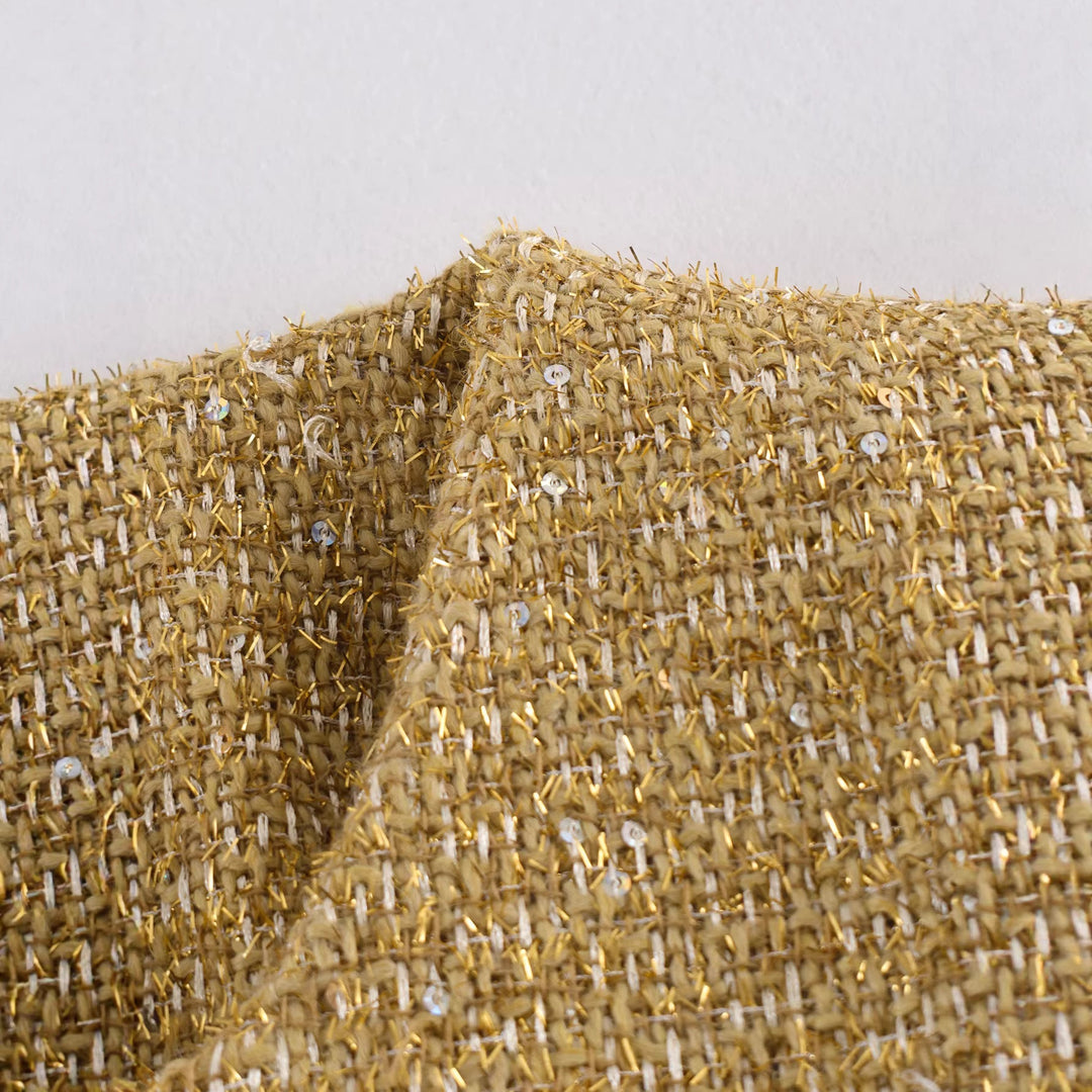 Dam Kort Skärning Bouclé Kort Jacka med Round Neckline och Single Knapp Stängning