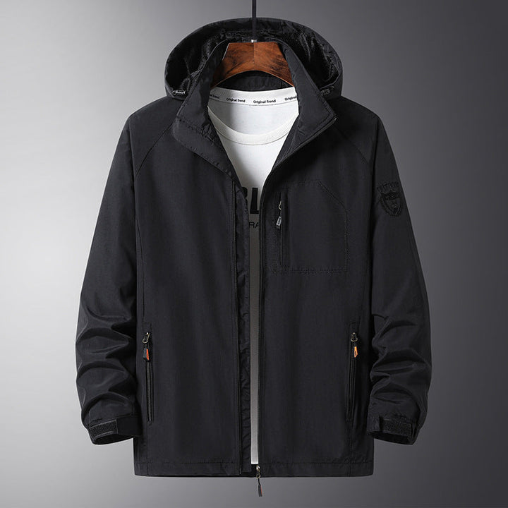 Herr Urban Allväders Resor Anorak med Mesh Foder och Dold Dragkedja