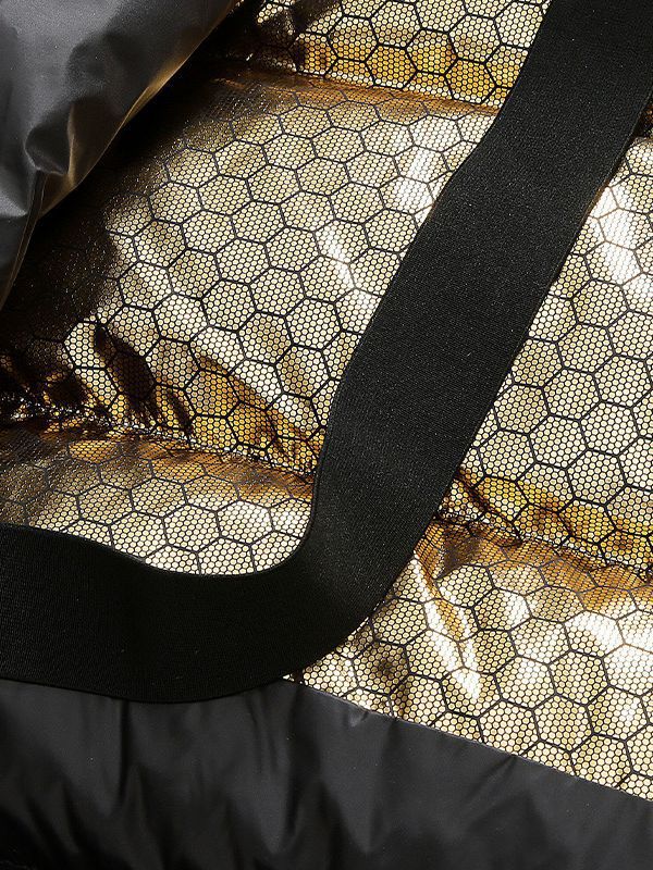 Herr Vadderad Termisk med Huva Quiltad Jacka med Reflective Insulation Inside