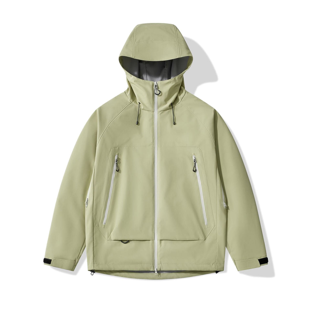 Herr Technical Insulating Softshelljacka med Huva och Fleece Inre Krage