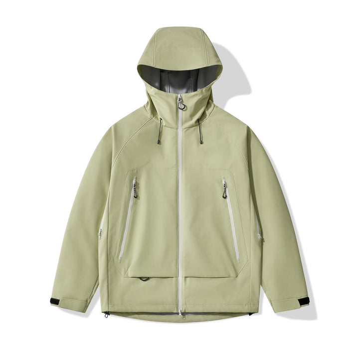 Herr Technical Insulating Softshelljacka med Huva och Fleece Inre Krage