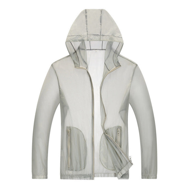 Herr ultralight regnjacka med justerbar huva utrymme och reflekterande elements
